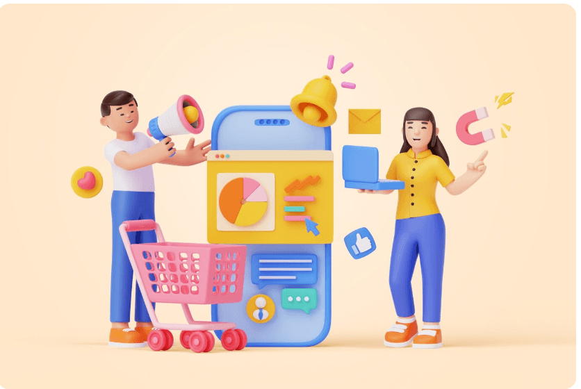 SEO and Digital Marketing Illustration